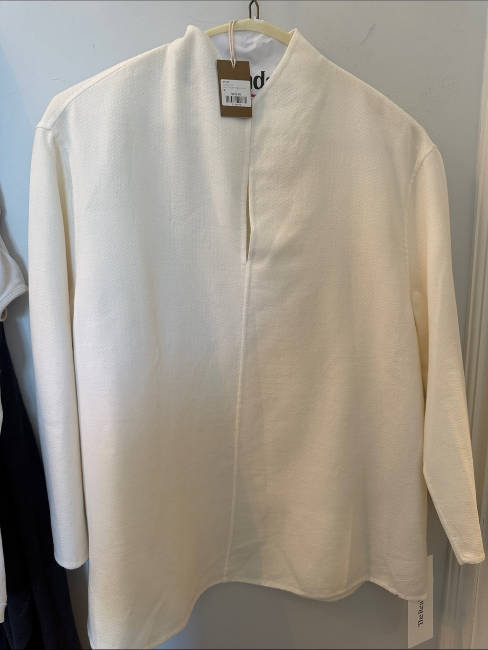 ANN MASHBURN NWT Camilla Ivory double weave Long Sleeve Tunic Top
